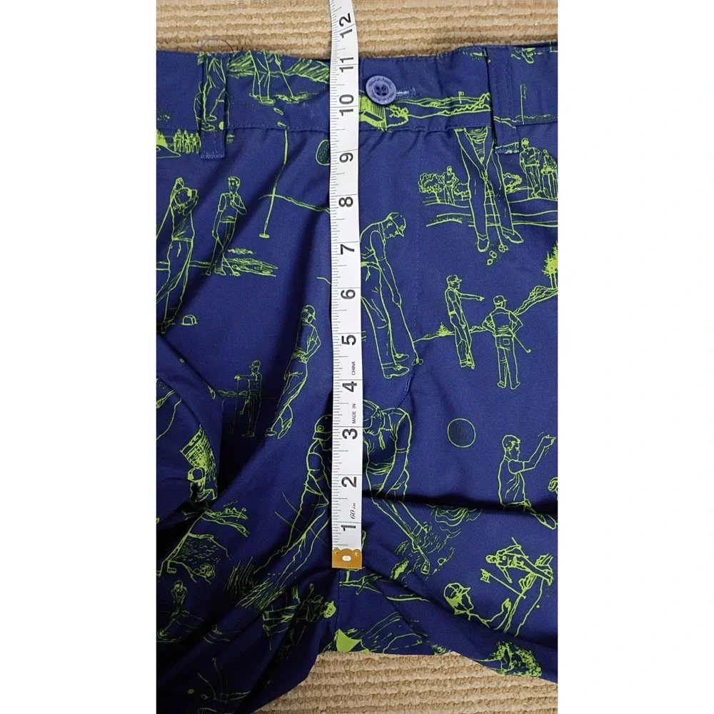 Travis Mathews Blue The Chive Men's Golf Pants Size 34 What's Your Play?